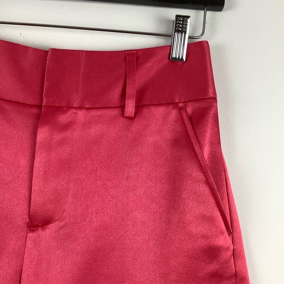Alice + Olivia Cady High Waist Shorts in Pink - Picture 4 of 5